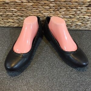 BOC Black Flats with Stud Detail